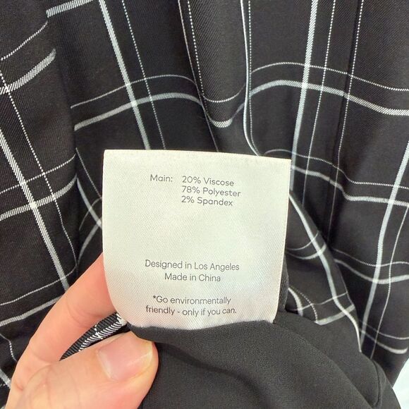Fame and Partners Honor Windowpane Midi Dress Size 6 - Picture 8 of 8